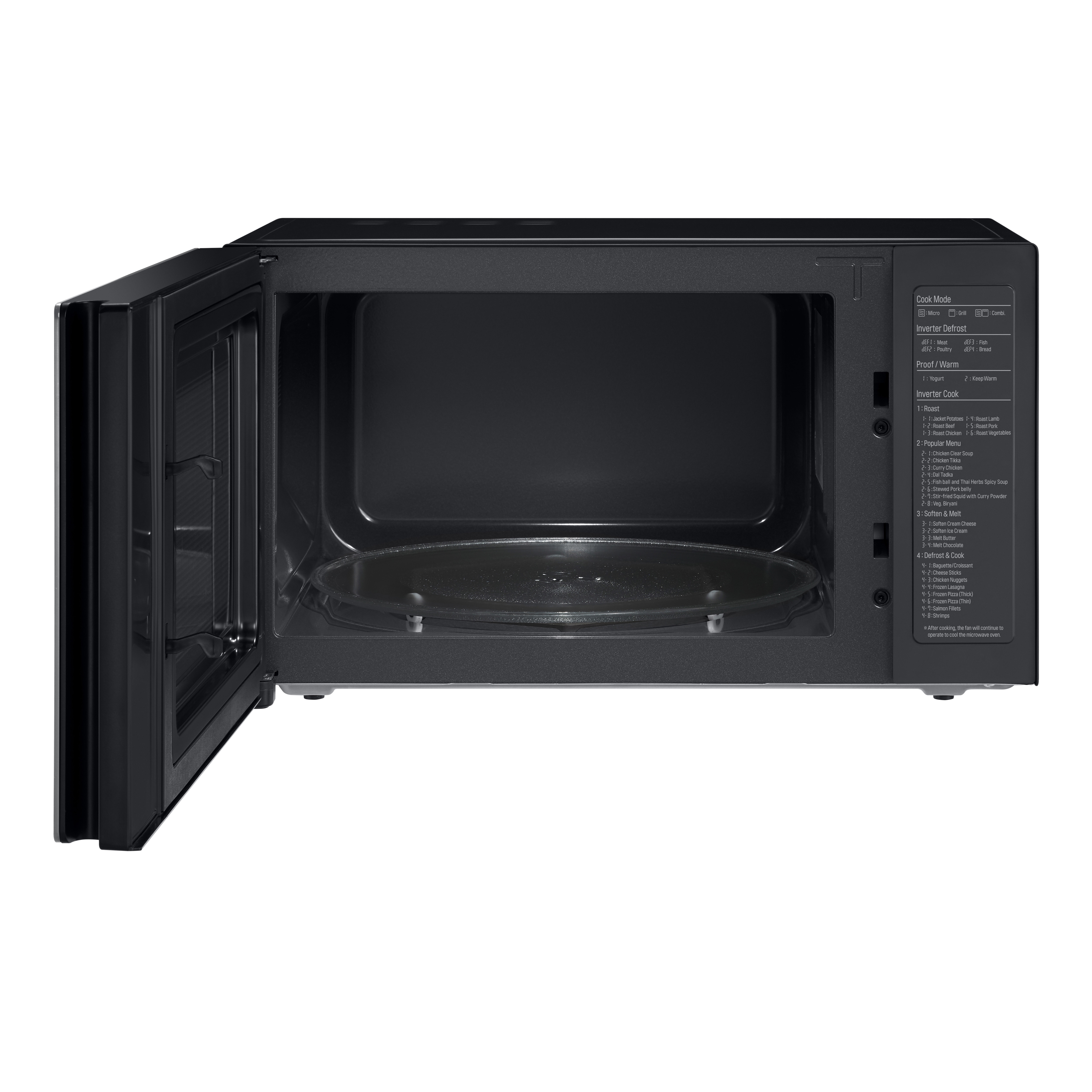LG Mikrovlnná trouba s grilem | 25 l | Smart Inverter | EasyClean™|Nerez a kouřové sklo, MH6565DPR