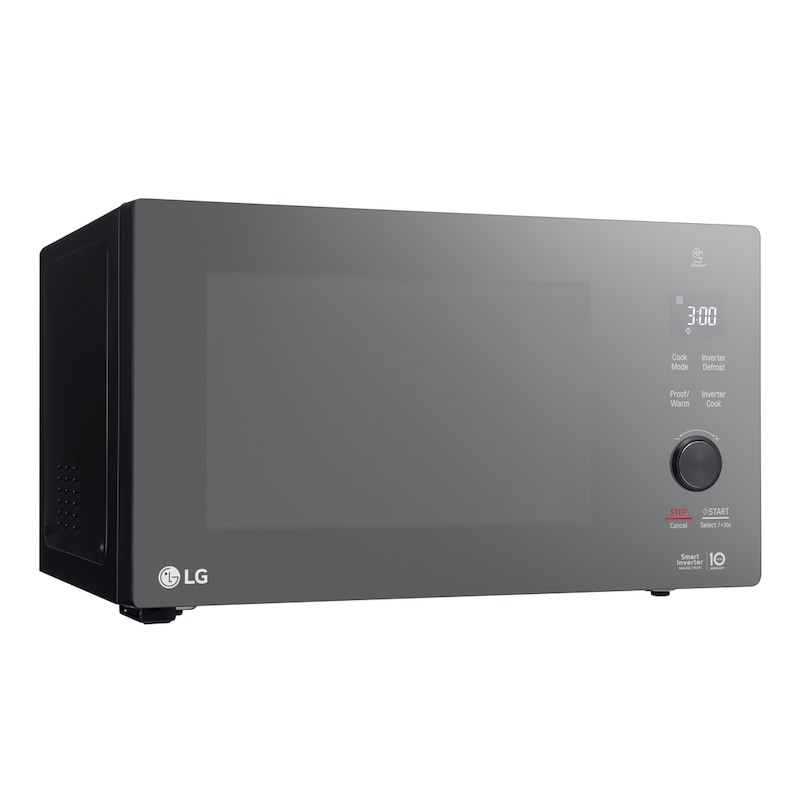 LG Mikrovlnná trouba s grilem | 25 l | Smart Inverter | EasyClean™|Nerez a kouřové sklo, MH6565DPR