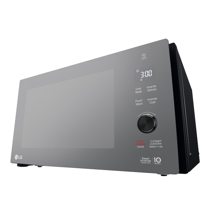 LG Mikrovlnná trouba s grilem | 25 l | Smart Inverter | EasyClean™|Nerez a kouřové sklo, MH6565DPR