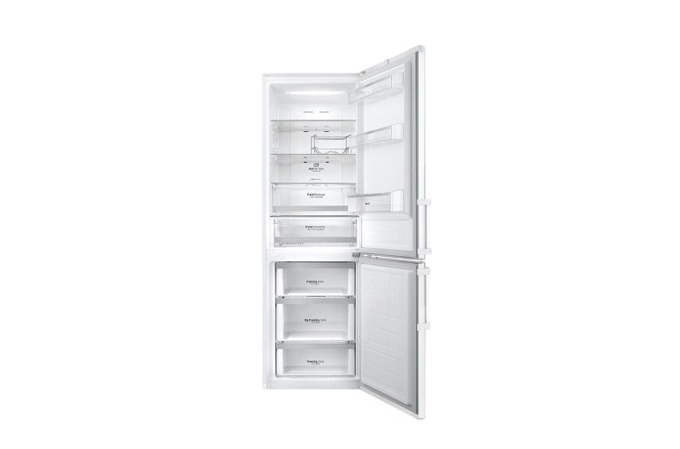 LG Hrubý objem 348 l | 259 kWh/rok | LG Lineární invertorový kompresor | LG Total No Frost | Multi-Air Flow™ | NatureFRESH | Vnější LED displej | Smart Diagnosis™, GBB59SWFZB