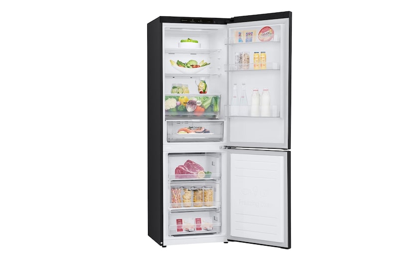 LG Kombinovaná chladnička LG | C | 341 l |DoorCooling+™|Černá/šedá, GBB61MCGCN1