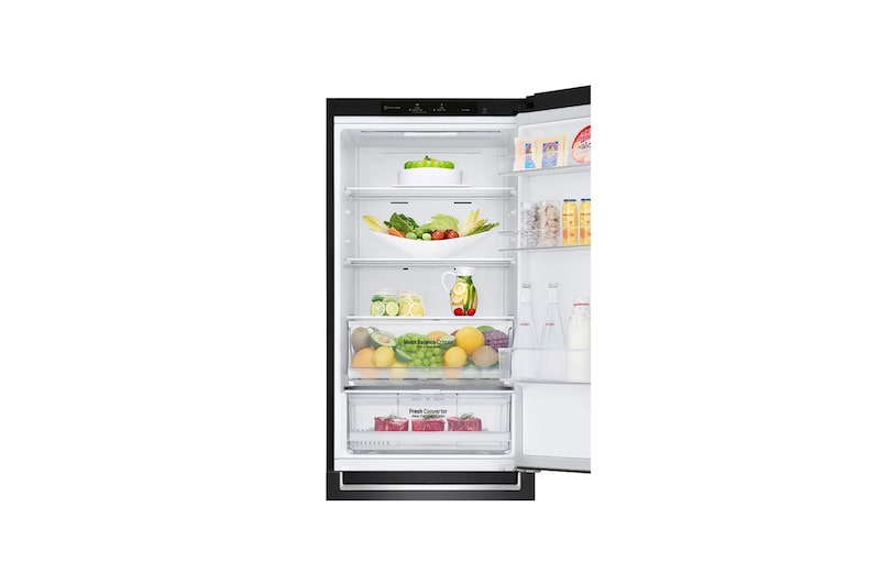 LG Kombinovaná chladnička LG | C | 341 l |DoorCooling+™|Černá/šedá, GBB61MCGCN1