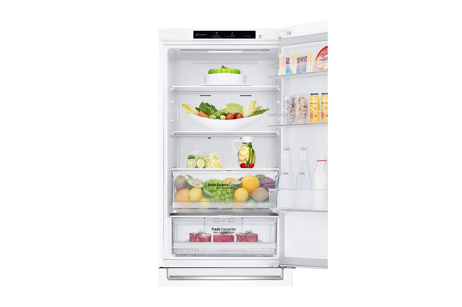 LG Kombinovaná chladnička LG | C | 341 l | Smart invertorový kompresor | DoorCooling+™, GBB61SWGCN1