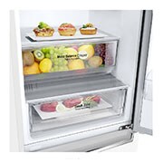 LG E | Hrubý objem 374 l | 255 kWh/rok | LG Lineární invertorový kompresor | LG Total No Frost | DoorCooling+™ | Vnitřní LED displej | Smart Diagnosis™, GBB61SWJZN