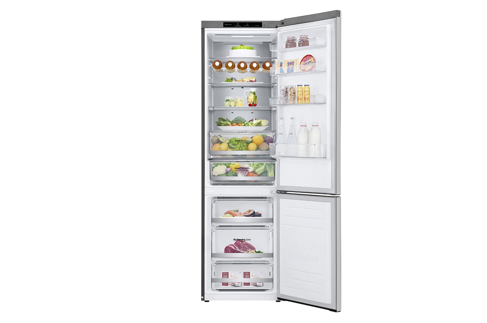 LG Kombinovaná chladnička LG | C | 384 l | Smart invertorový kompresor | DoorCooling+™, GBB72NSVCN1