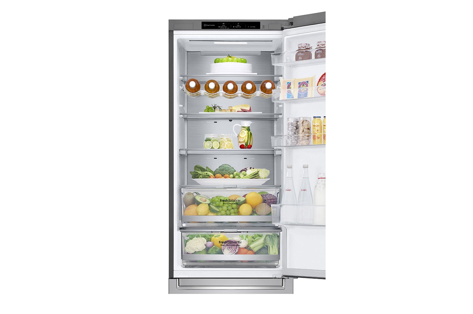 LG Kombinovaná chladnička LG | C | 384 l | Smart invertorový kompresor | DoorCooling+™, GBB72NSVCN1