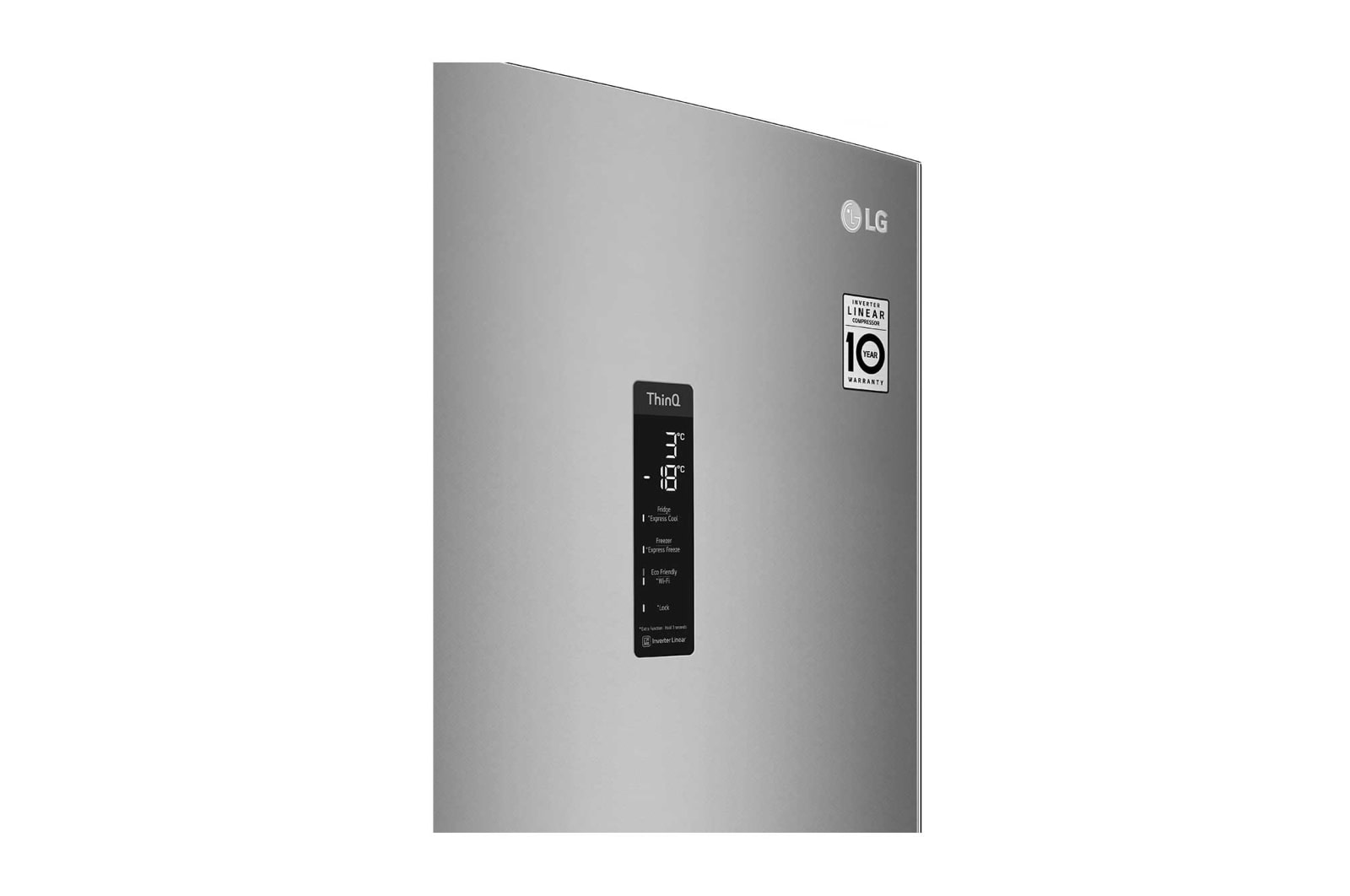 LG Kombinovaná chladnička | C (v rozsahu A až G) | Hrubý objem 419 l | 172 kWh/rok | LG Lineární kompresor | Multi Air Flow | LG ThinQ + WiFi | Door cooling | Metal Fresh, GBB72SAUCN