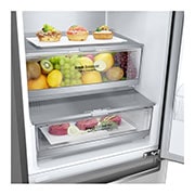 LG ﻿Kombinovaná chladnička | A | Hrubý objem 419 l | 110 kWh/rok | LG Lineární invertorový kompresor | LG Total No Frost | DoorCooling+™ | Vnitřní LED displej | Smart Diagnosis™, GBB92STBAP