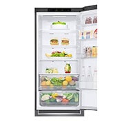 LG 384L DoorCooling+™ Kombinovaná chladnička, Černá/šedá, GBP62DSNCN1