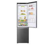 LG 384L DoorCooling+™ Kombinovaná chladnička, Černá/šedá, GBP62DSNCN1