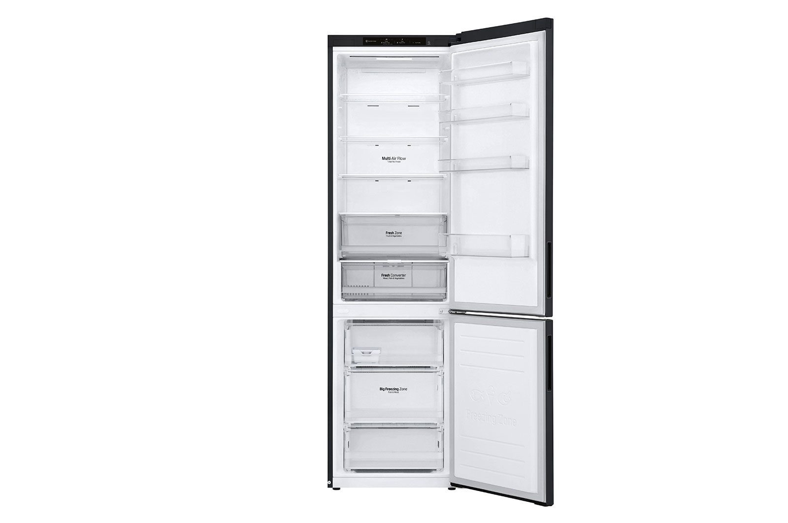 LG Kombinovaná chladnička LG | B | 384 l | Lineární kompresor | DoorCooling+™, GBP62MCNBC