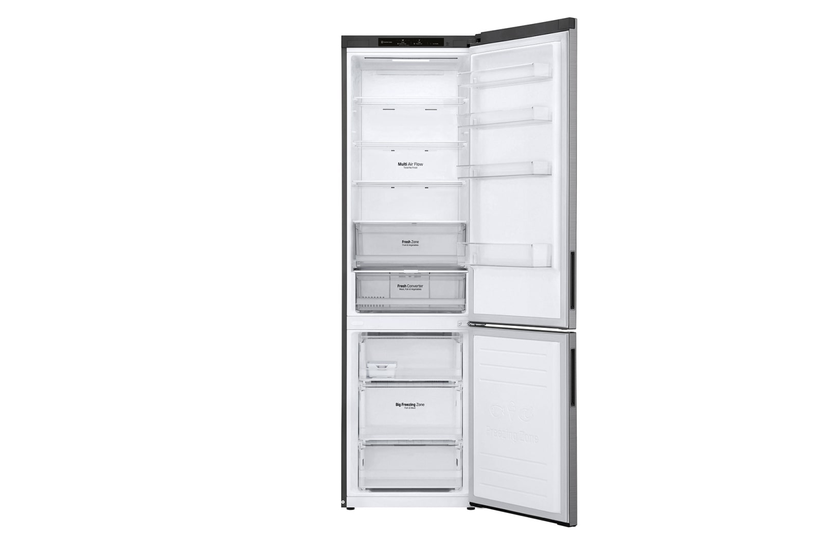 LG Kombinovaná chladnička LG | B | 384 l | Lineární kompresor | DoorCooling+™, GBP62PZTBC