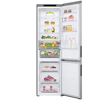 front view with double door open with food