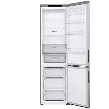 front view with double door open without food