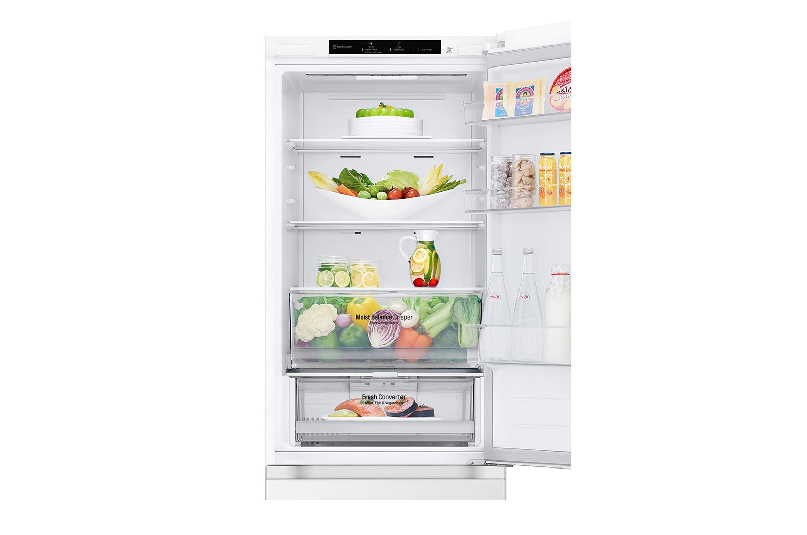 LG Kombinovaná chladnička LG | C | 344 l | Smart Invertorový kompresor | DoorCooling+™, GBV3100CSW