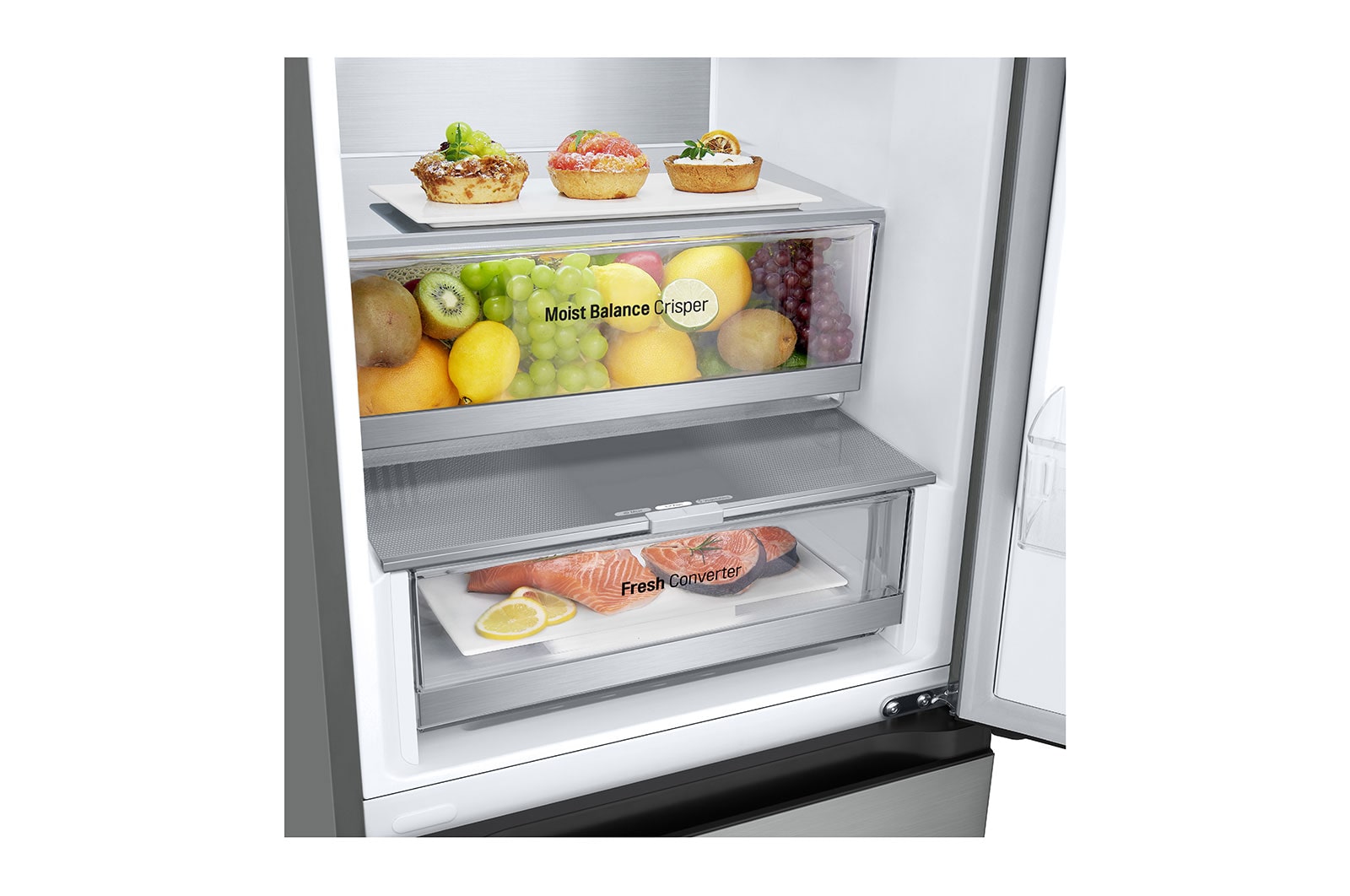 LG Kombinovaná chladnička LG | C | 387 l | Smart Invertorový kompresor | DoorCooling+™, GBV5240CPY