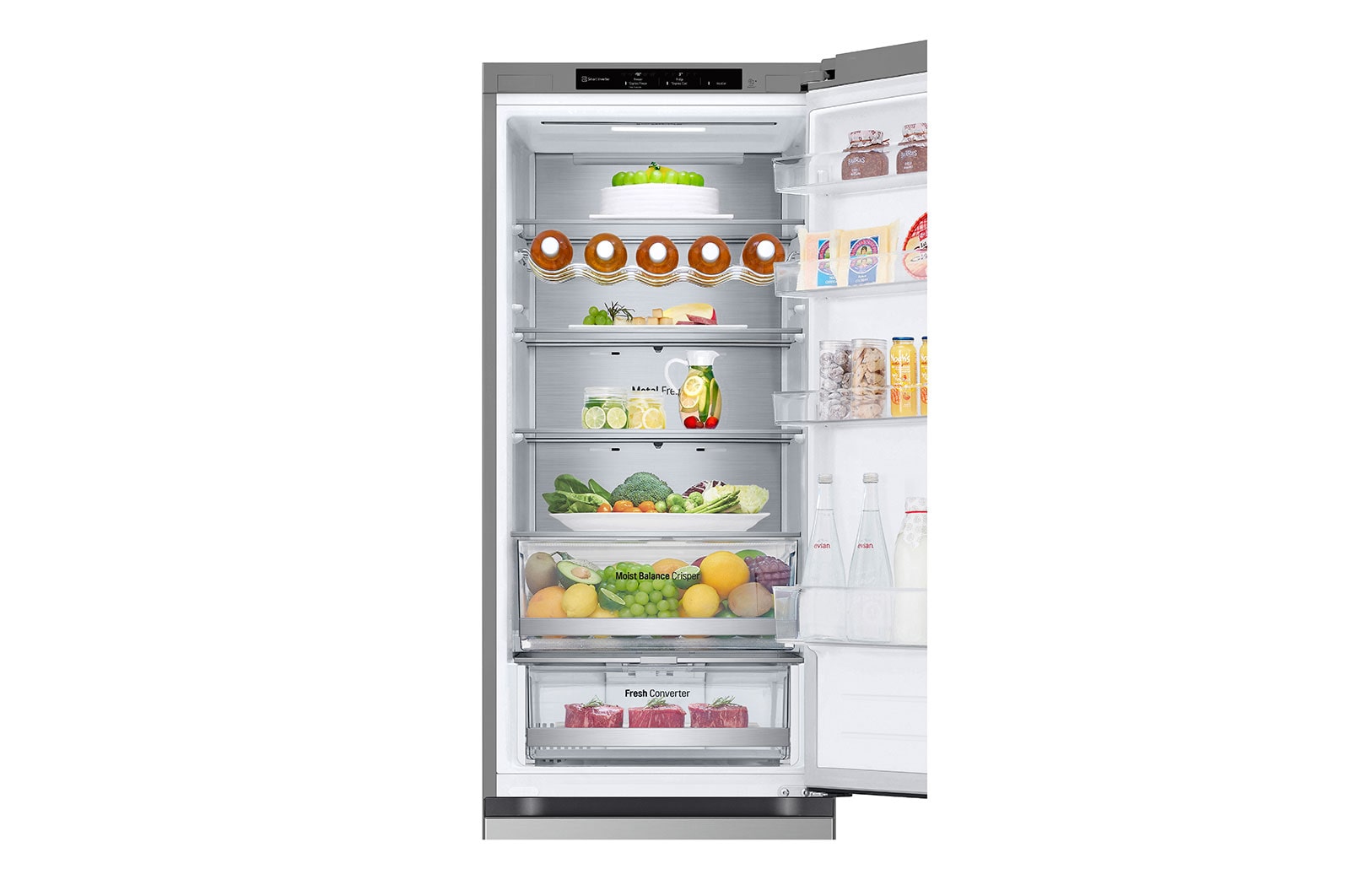 LG Kombinovaná chladnička LG | C | 387 l | Smart Invertorový kompresor | DoorCooling+™, GBV5240CPY