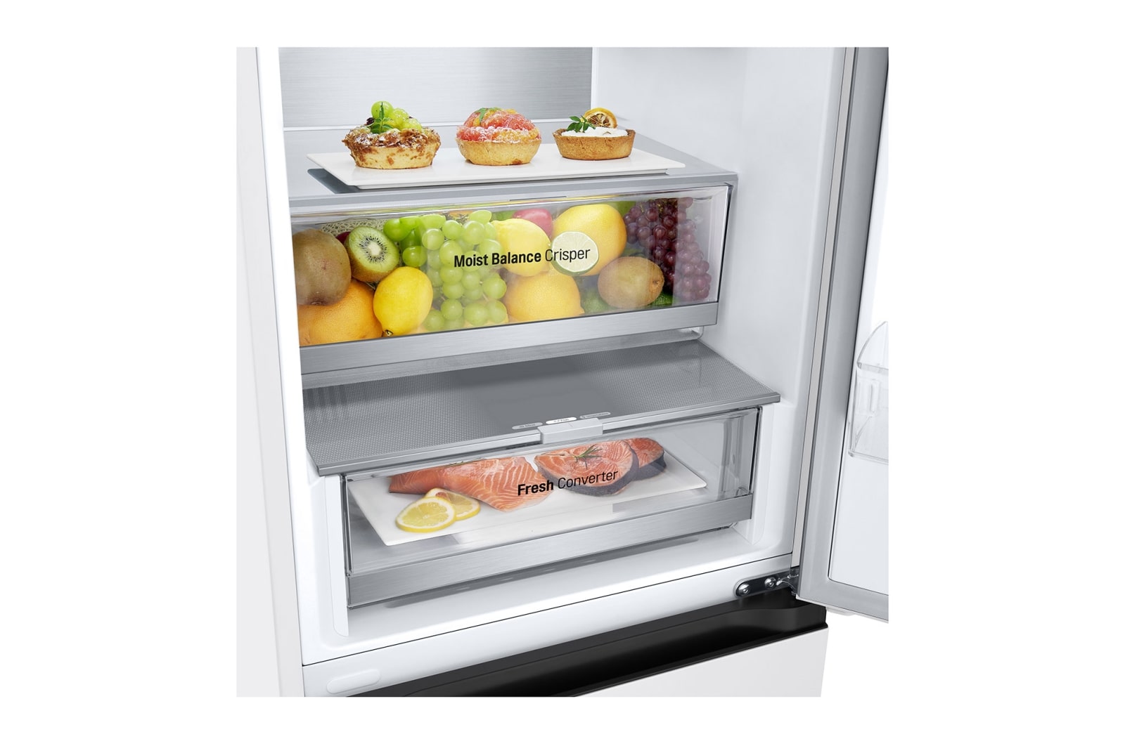 LG Kombinovaná chladnička LG | C | 387 l | Smart Invertorový kompresor | DoorCooling+™, GBV5240CSW