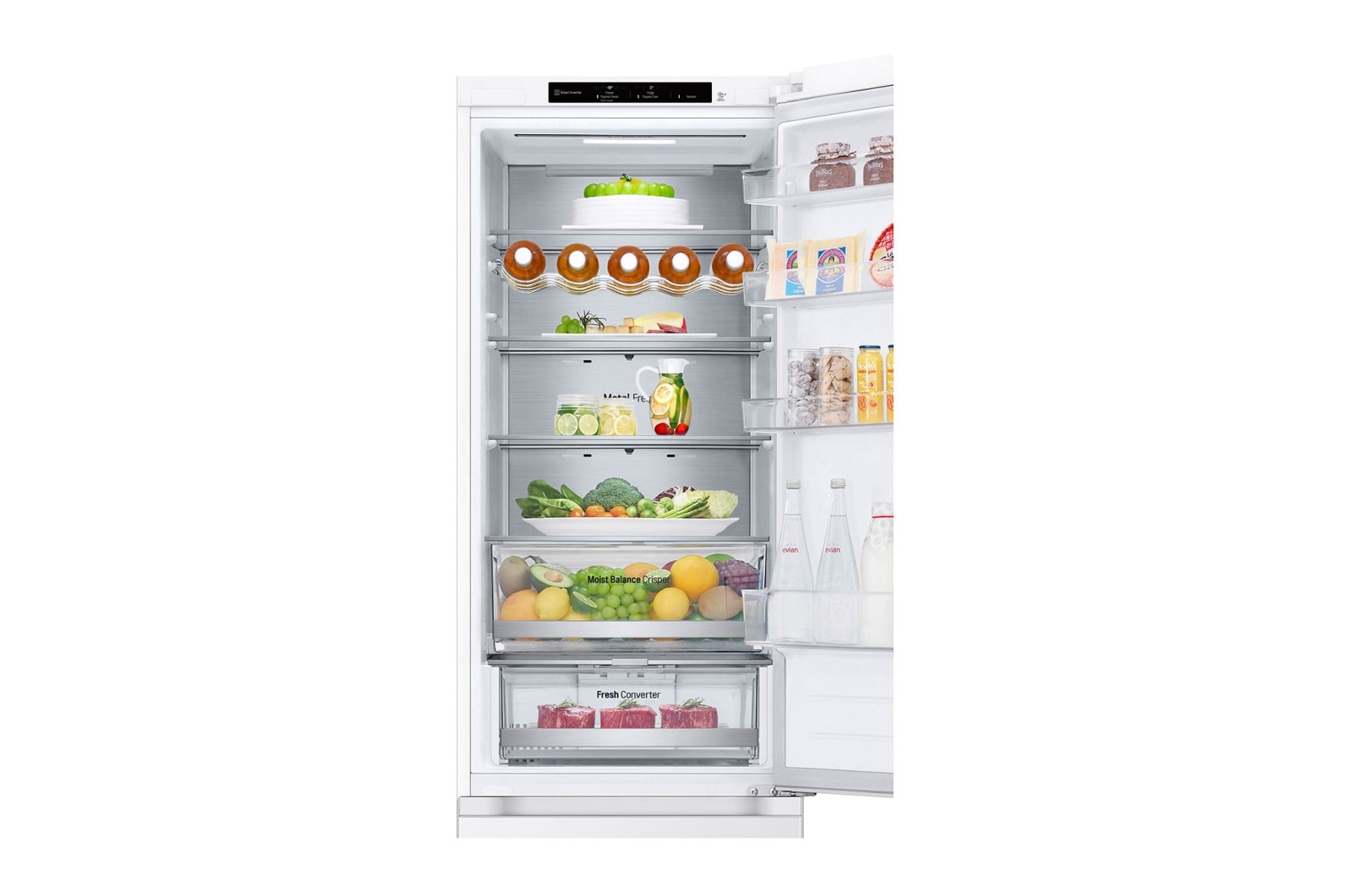 LG Kombinovaná chladnička LG | C | 387 l | Smart Invertorový kompresor | DoorCooling+™, GBV5240CSW