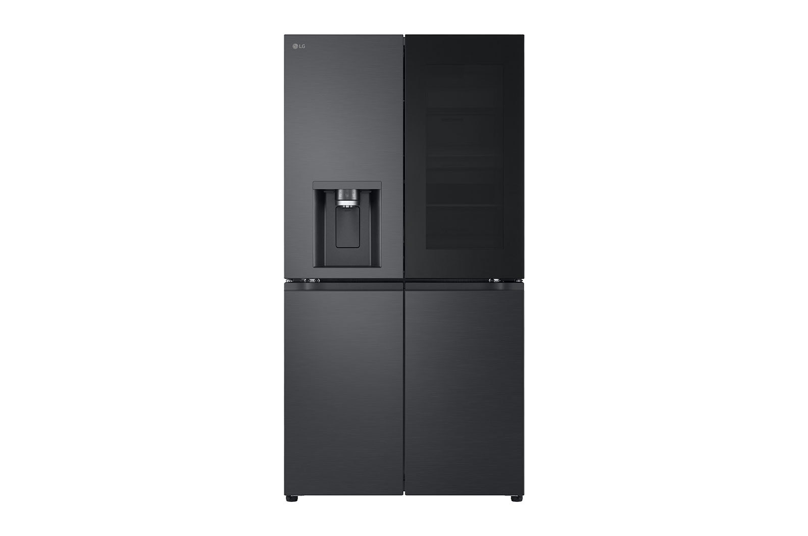 LG 628L InstaView™ ThinQ™WiFi Chladnička multi door, Černá/šedá, GMG960EVEE