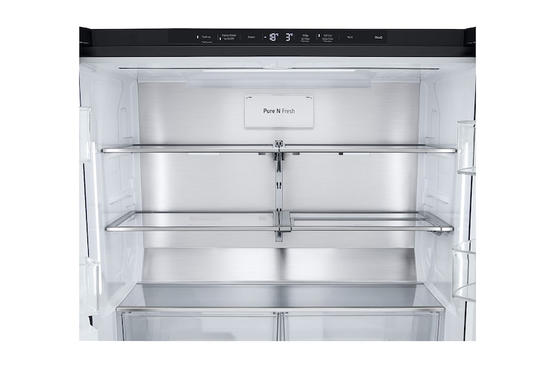 LG Chladnička multi door LG | E | 628 l | ThinQ™WiFi | InstaView™|Černá/šedá, GMG960EVEE