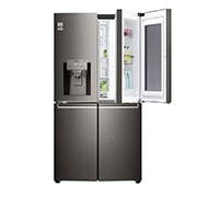 LG InstaView Door-in-Door™ | A+| Hrubý objem 705 l | 470 kWh/rok | LG Lineární invertorový kompresor | LG Total No Frost | Multi-Air Flow™ | Nápojový automat | Pure N Fresh™ | ThinQ™ + WiFi, GMX936SBHV