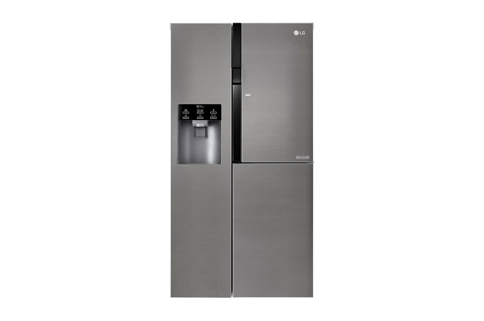 LG Americká chladnička LG | Door-in-Door™ | F | Hrubý objem 663 l | 419 kWh/rok | Lineární invertorový kompresor | Total No Frost | Multi-Air Flow™ | Vnější LED displej, GSJ361DIDV