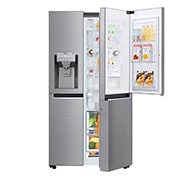 LG Americká chladnička | Door-in-Door™ | F | Hrubý objem 675 l | 431 kWh/rok | LG Lineární invertorový kompresor | LG Total No Frost | Multi-Air Flow™ | Vnější LED displej | Nápojový automat | Pure N Fresh™ | ThinQ™ + WiFi, GSJ960PZVZ