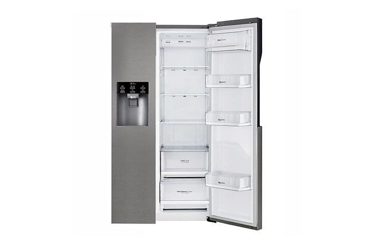 LG Americká chladnička LG | F | Hrubý objem 663 l | 419 kWh/rok | Lineární invertorový kompresor | Total No Frost | Multi-Air Flow™ | Vnější LED displej | Nápojový automat, GSL360ICEV