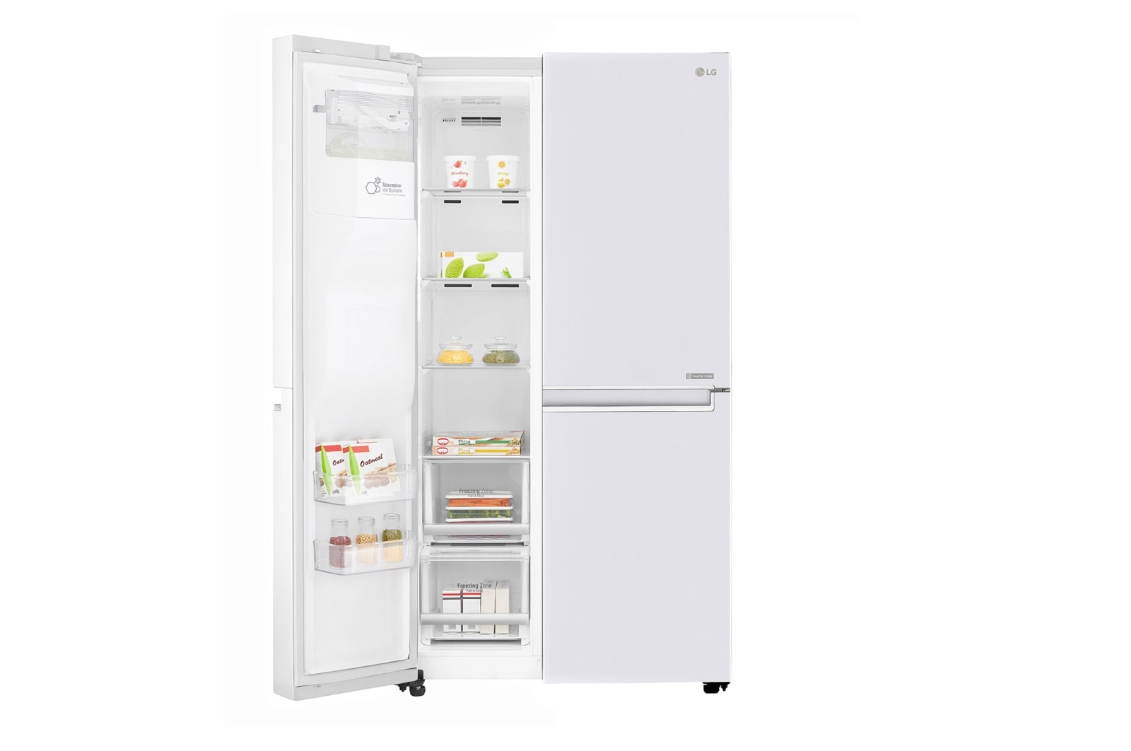 LG F | Hrubý objem 668 l | 376 kWh/rok | LG Lineární invertorový kompresor | LG Total No Frost | Multi-Air Flow™ | Vnější LED displej | Nápojový automat | ThinQ™ + WiFi, GSL961SWUZ