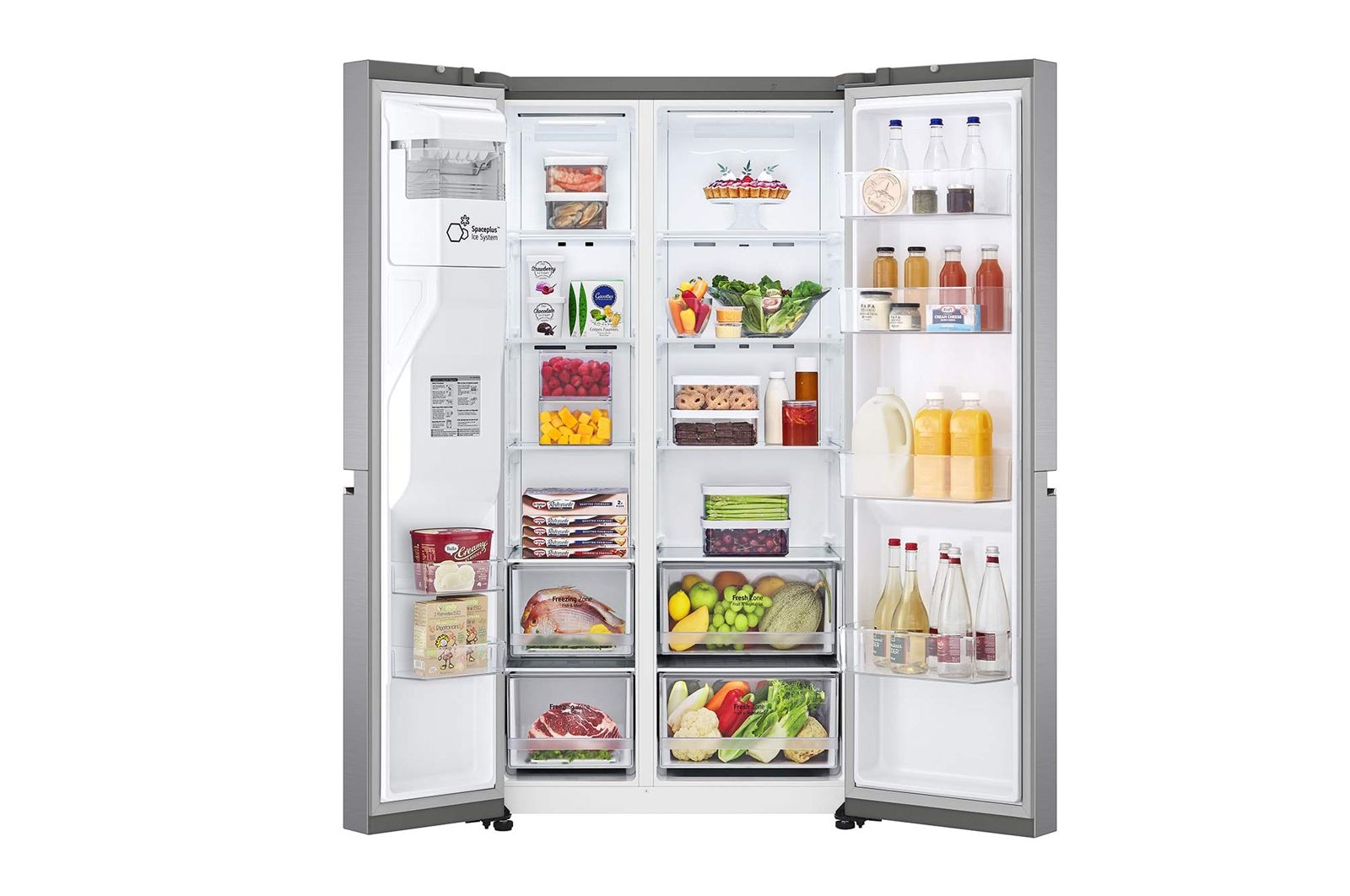 LG Americká chladnička LG | D | 635 l | Lineární kompresor | DoorCooling+, GSLV70PZTD