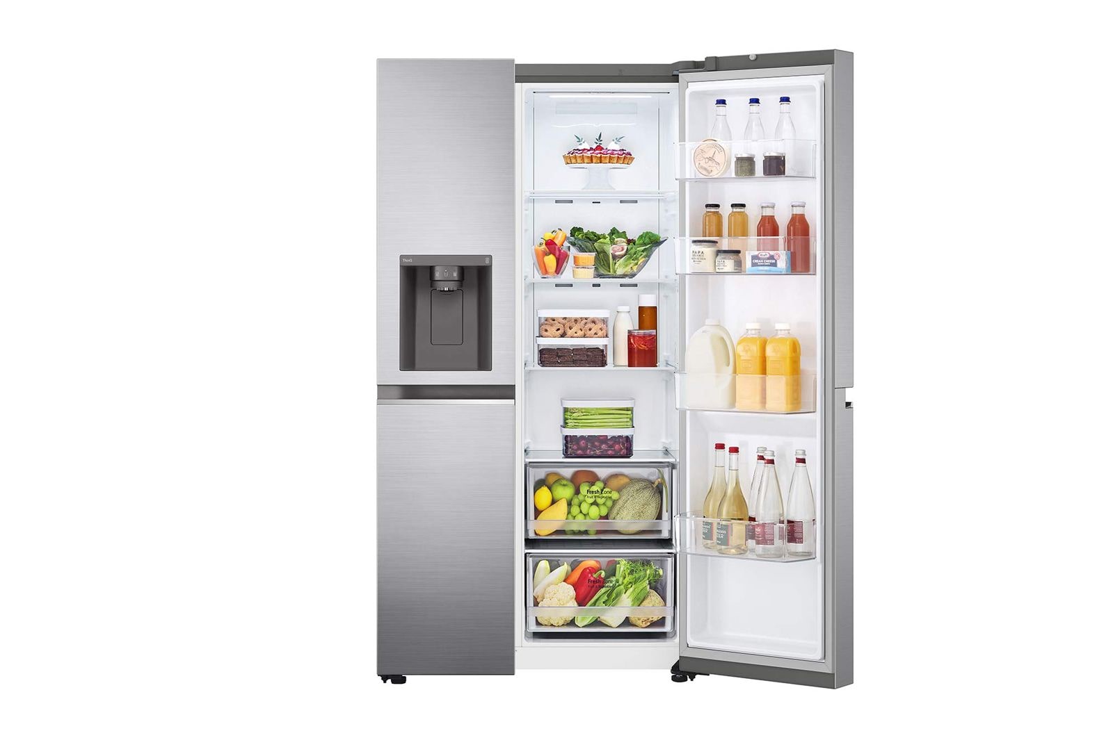 LG Americká chladnička LG | D | 635 l | Lineární kompresor | DoorCooling+, GSLV70PZTD