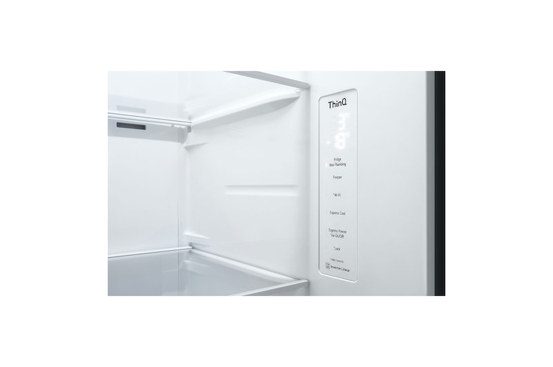 LG Americká chladnička LG | D | 635 l | Lineární kompresor | DoorCooling+|Černá/šedá, GSLV71MCTD