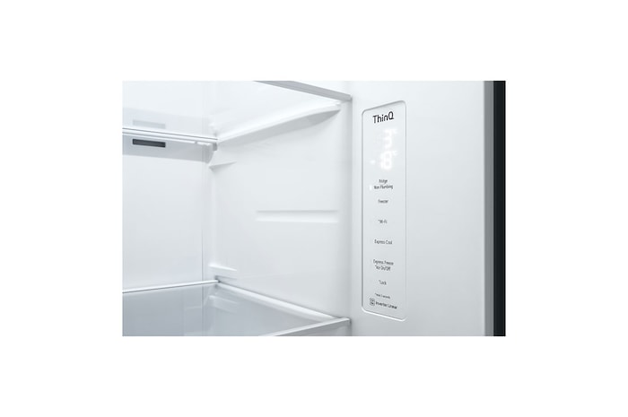 LG Americká chladnička LG | D | 635 l | Lineární kompresor | DoorCooling+|Černá/šedá, GSLV71MCTD
