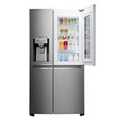 LG Americká chladnička | InstaView Door-in-Door™ | F | Hrubý objem 675 l | 431 kWh/rok | LG Lineární invertorový kompresor | LG Total No Frost | Multi-Air Flow™ | Nápojový automat | Pure N Fresh™ | ThinQ™ + WiFi, GSX961NSAZ