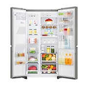 LG Americká chladnička | InstaView Door-in-Door™ | F | Hrubý objem 675 l | 431 kWh/rok | LG Lineární invertorový kompresor | LG Total No Frost | Multi-Air Flow™ | Nápojový automat | Pure N Fresh™ | ThinQ™ + WiFi, GSX961NSAZ