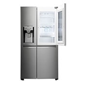 LG Americká chladnička | InstaView Door-in-Door™ | F | Hrubý objem 675 l | 431 kWh/rok | LG Lineární invertorový kompresor | LG Total No Frost | Multi-Air Flow™ | Nápojový automat | Pure N Fresh™ | ThinQ™ + WiFi, GSX961NSAZ