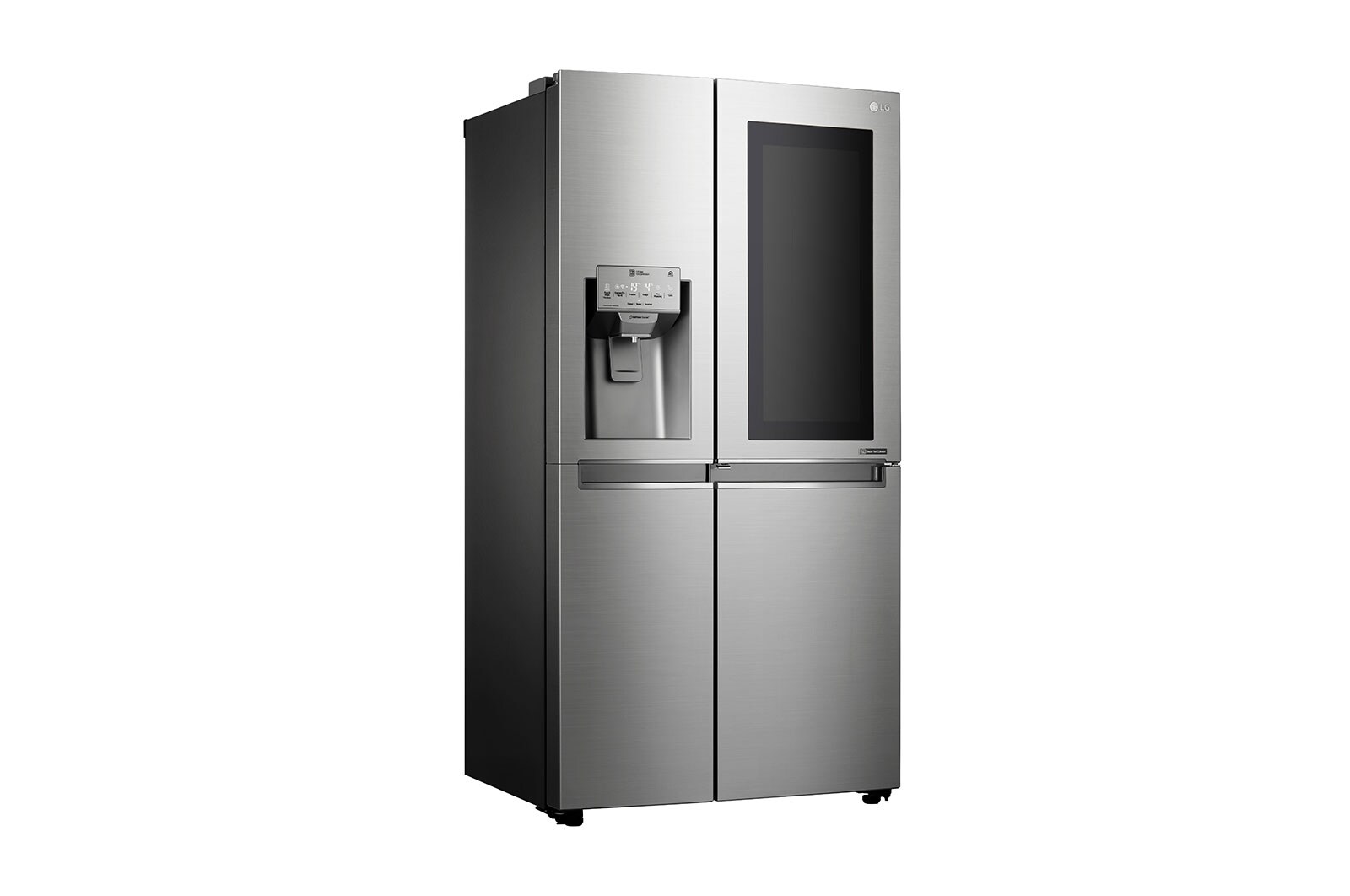 LG Americká chladnička | InstaView Door-in-Door™ | F | Hrubý objem 675 l | 431 kWh/rok | LG Lineární invertorový kompresor | LG Total No Frost | Multi-Air Flow™ | Nápojový automat | Pure N Fresh™ | ThinQ™ + WiFi, GSX961NSAZ