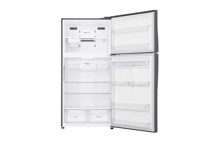 LG Hrubý objem 630 l | 330 kWh/rok | LG Lineární invertorový kompresor | LG Total No Frost | Multi-Air Flow™ | Vnější LED displej | ThinQ™ + WiFi, GTF916PZPZD