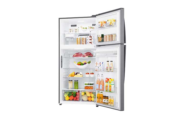 LG Hrubý objem 630 l | 330 kWh/rok | LG Lineární invertorový kompresor | LG Total No Frost | Multi-Air Flow™ | Vnější LED displej | ThinQ™ + WiFi, GTF916PZPZD