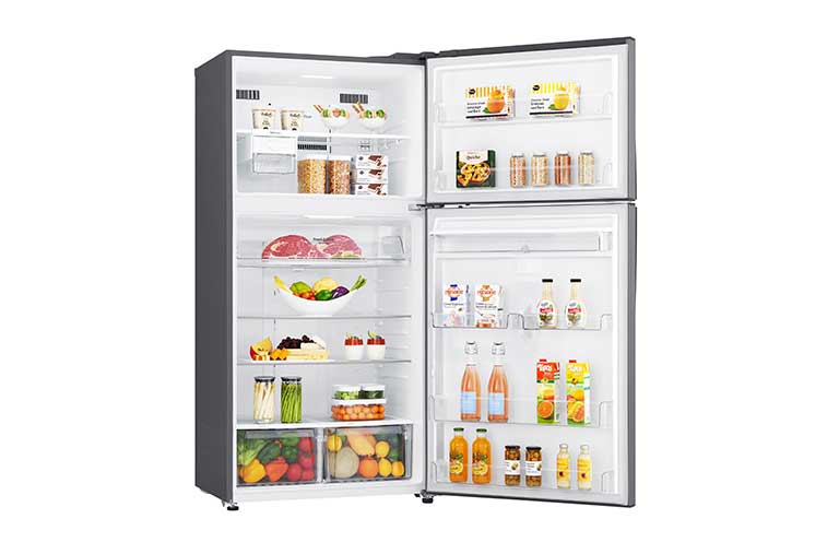 LG Hrubý objem 630 l | 330 kWh/rok | LG Lineární invertorový kompresor | LG Total No Frost | Multi-Air Flow™ | Vnější LED displej | ThinQ™ + WiFi, GTF916PZPZD