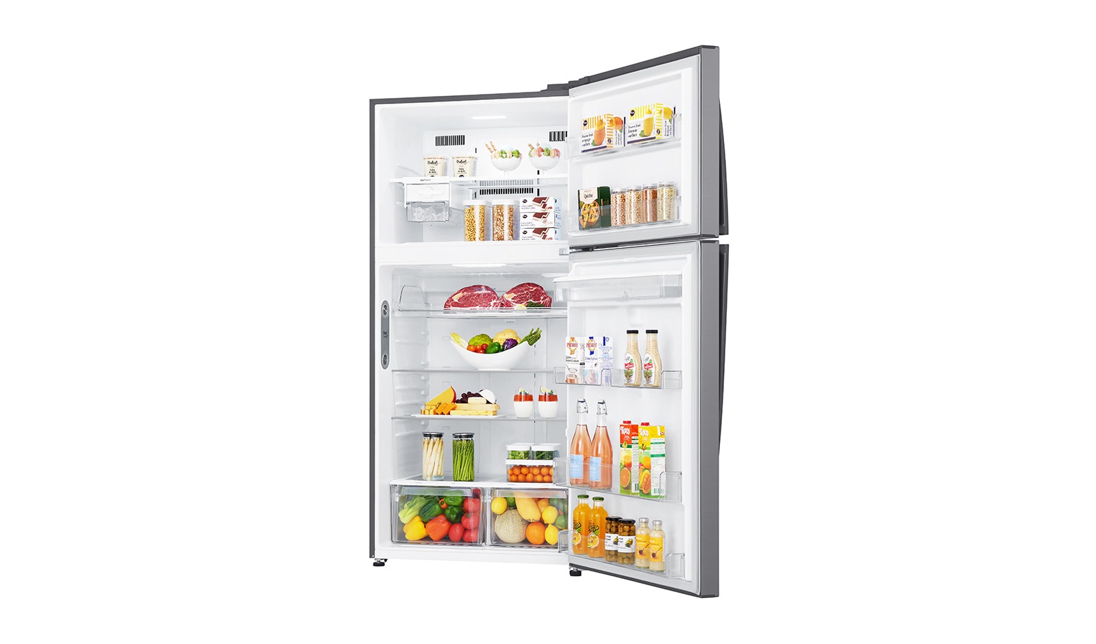 LG Hrubý objem 630 l | 330 kWh/rok | LG Lineární invertorový kompresor | LG Total No Frost | Multi-Air Flow™ | Vnější LED displej | ThinQ™ + WiFi, GTF916PZPZD