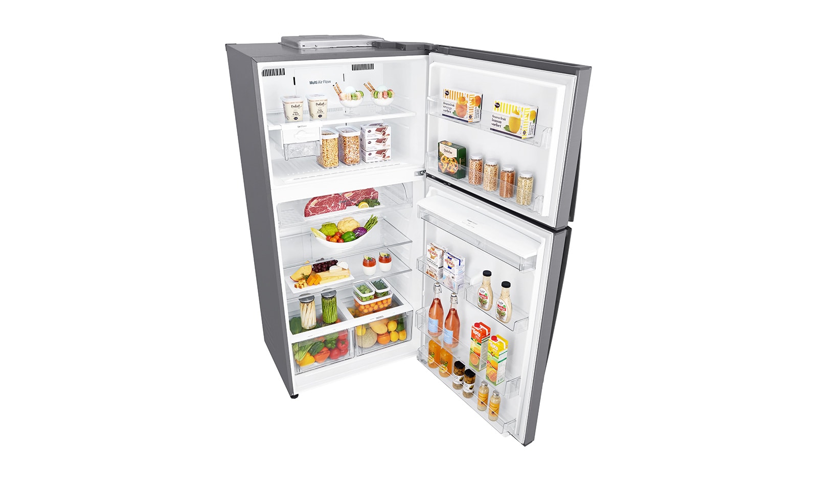 LG Hrubý objem 630 l | 330 kWh/rok | LG Lineární invertorový kompresor | LG Total No Frost | Multi-Air Flow™ | Vnější LED displej | ThinQ™ + WiFi, GTF916PZPZD