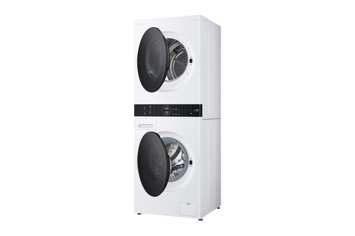 LG WashTower | 12 / 10 kg |1400 ot./min | AI DD™ | TurboWash™360°|Bílá, WT1210WWF
