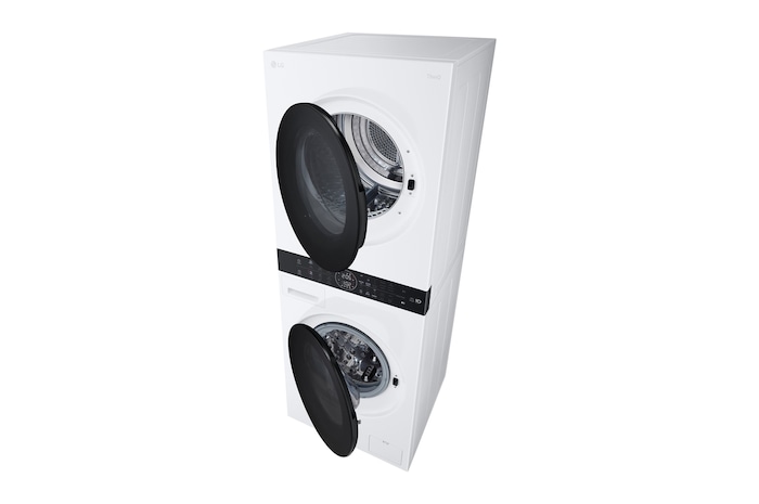 LG WashTower | 12 / 10 kg |1400 ot./min | AI DD™ | TurboWash™360°|Bílá, WT1210WWF