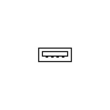 Piktogram portu USB 3.0 pro přijímání.