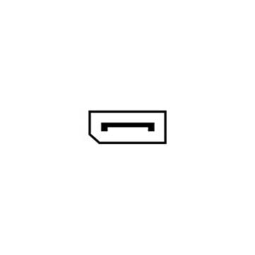 Piktogram portu DisplayPort.