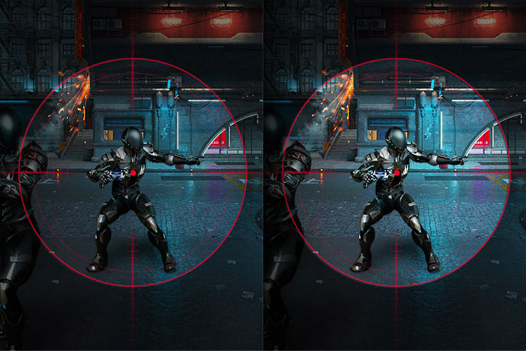 Hráči se mohou vyhnout odstřelovačům ukrývajícím se v nejtemnějších koutech a rychle uniknout ze situací, kdy vybuchne zábleskový granát.	