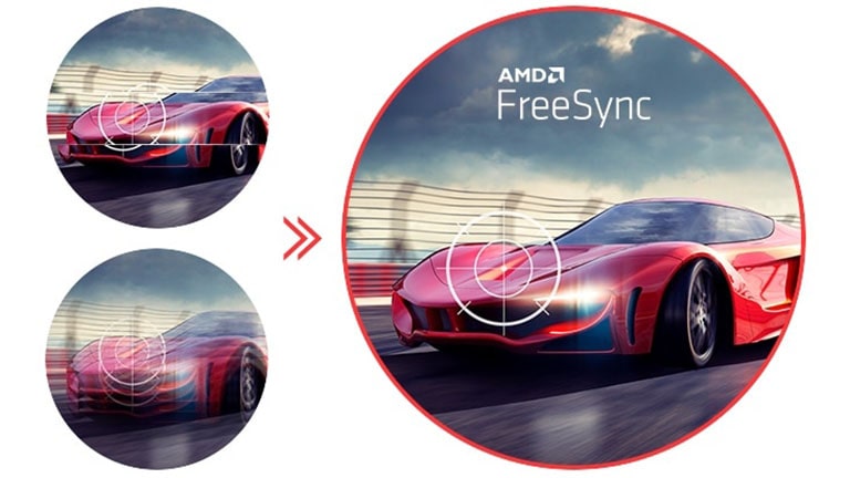 AMD FreeSync nabízí plynulý a rychlý pohyb.