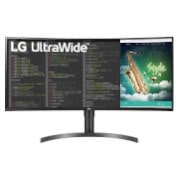 Čelní pohled na 35"|Zakřivený monitor |UltraWide™ QHD HDR VA 35WN75CP-B